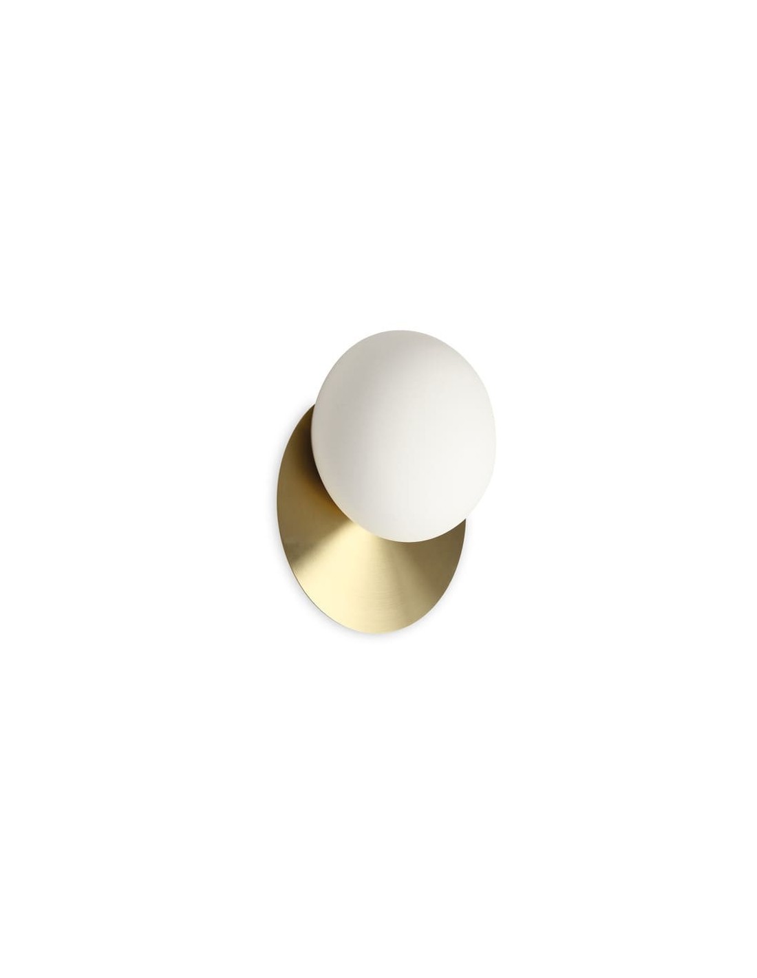 Ideal Lux Ninfea AP1 : applique murale moderne en laiton satiné