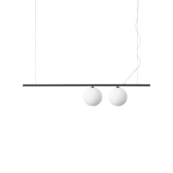 Ideal Lux Perline SP2 lampadario moderno con diffusori a sfera