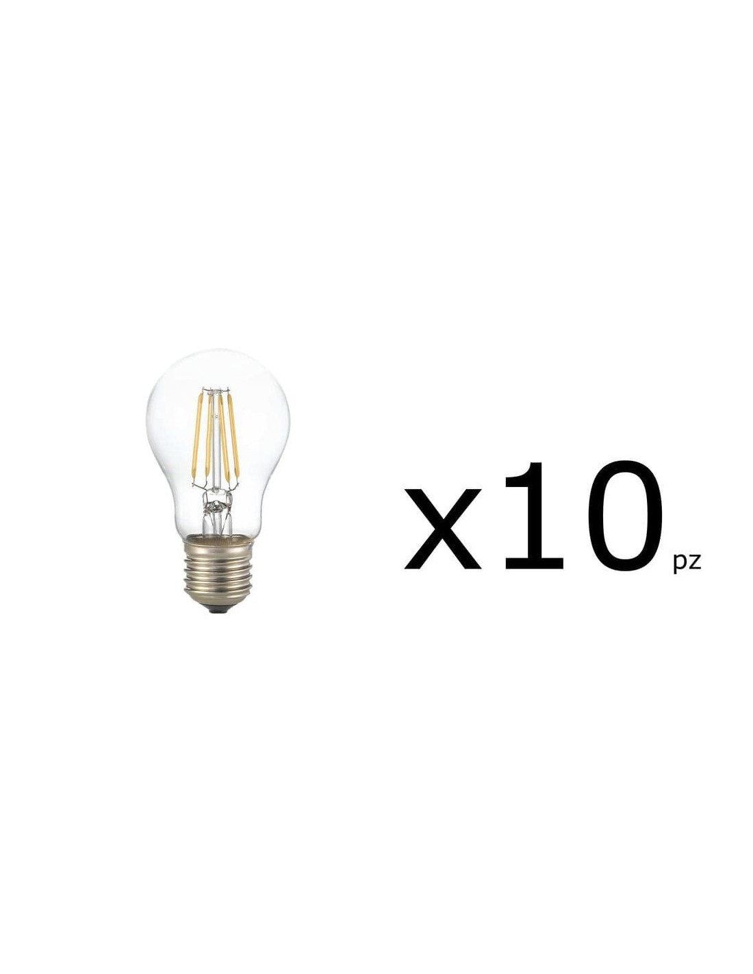 Ampoule Ideal Lux E27 10 W à filament LED