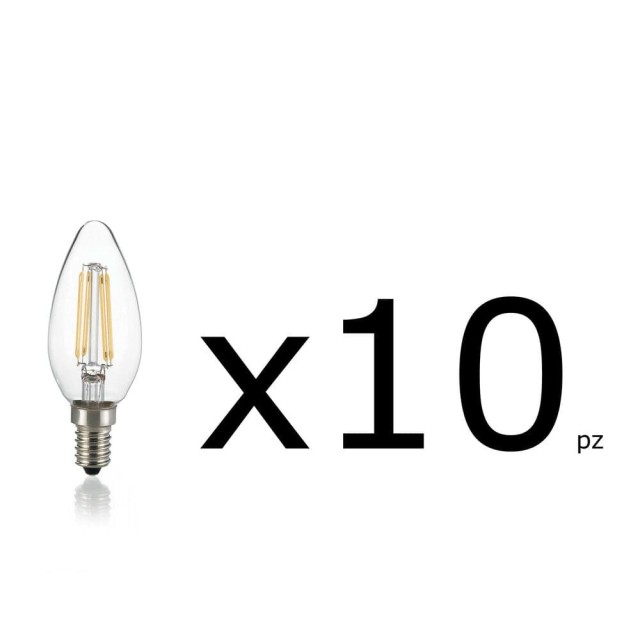 Ampoule Ideal Lux E14 4 W, couleur olive