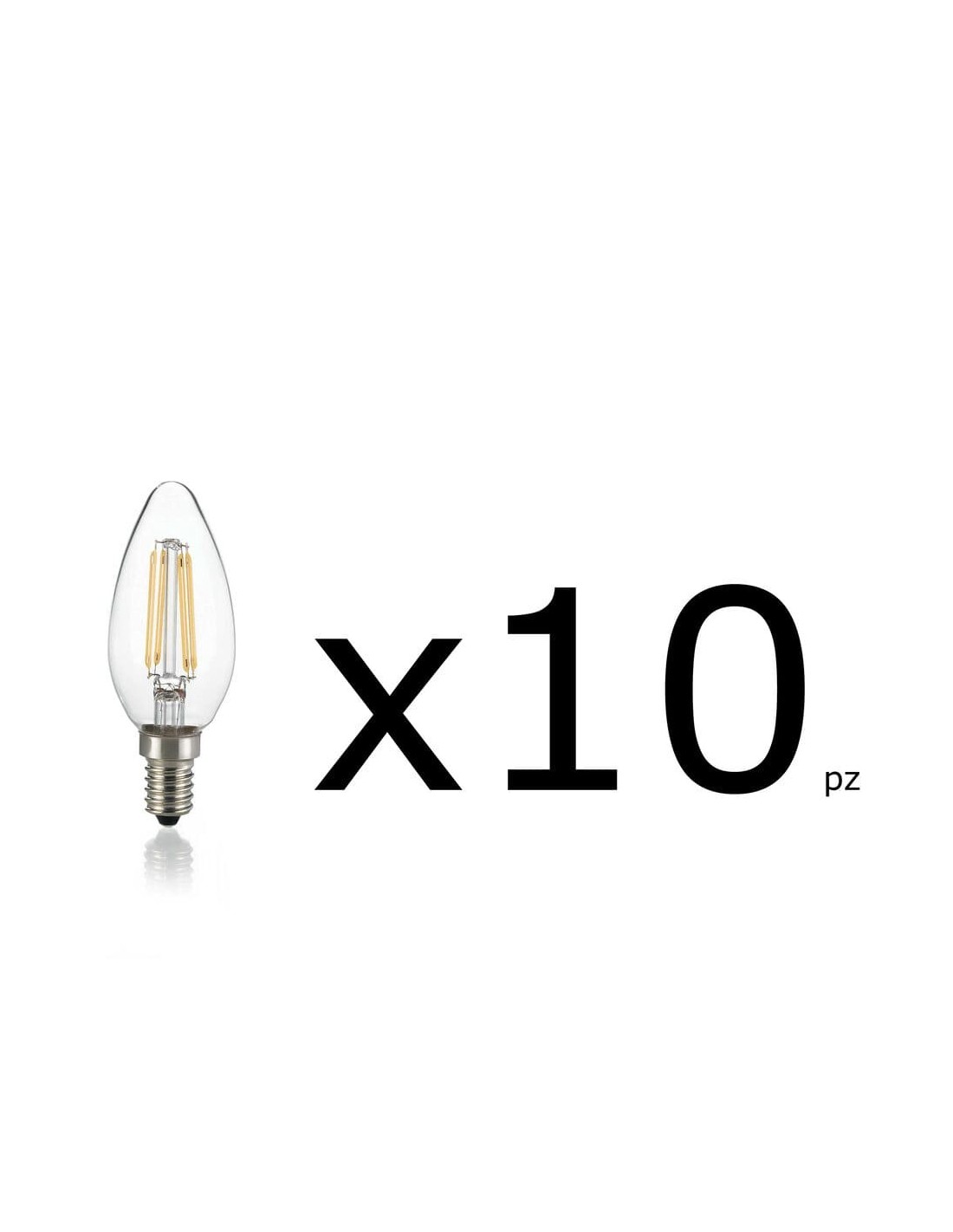 Ideal lux lampadina E14 4W Oliva