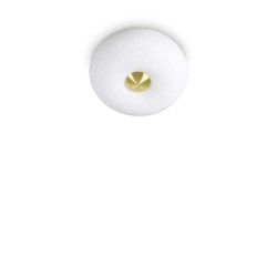 Ideal Lux Arizona PL2 lampada da soffitto in vetro bianco acidato
