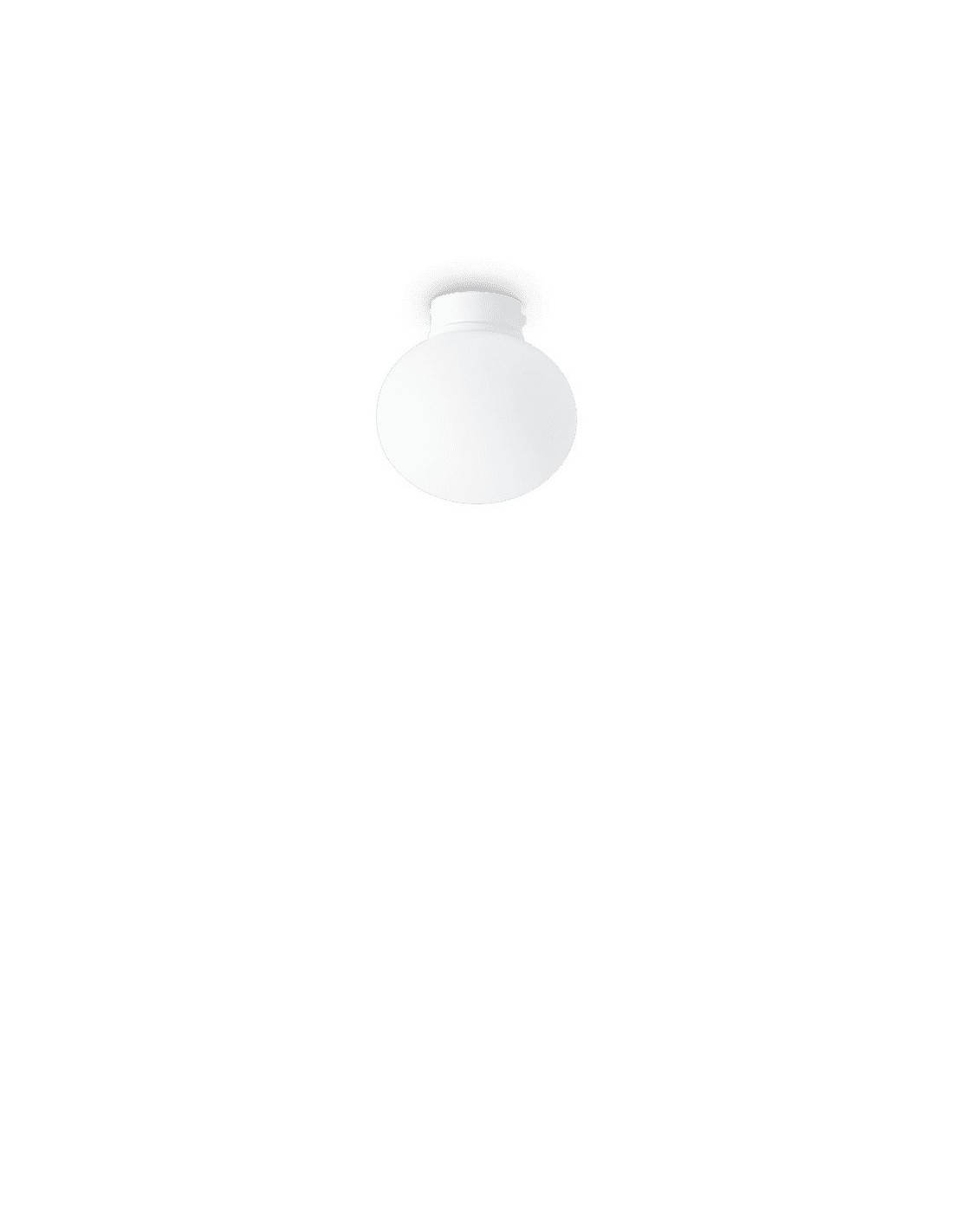 Ideal Lux Cotton PL1 D13, plafonnier blanc