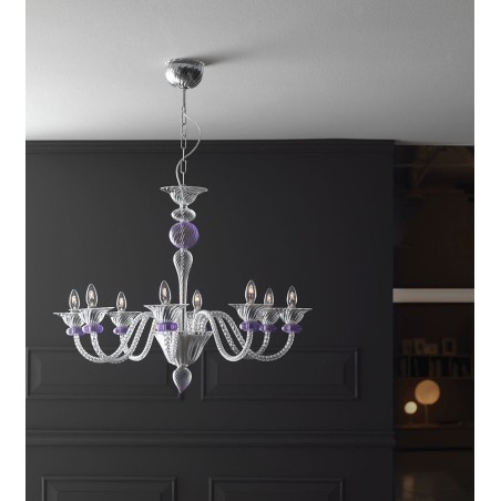 Cangini & Tucci Twist 1164.8L Lampadario classico a 8 braccia - Lampadari classici cucina