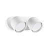 Ideal Lux Dodo AP2 : applique murale à 2 lampes orientables - blanc