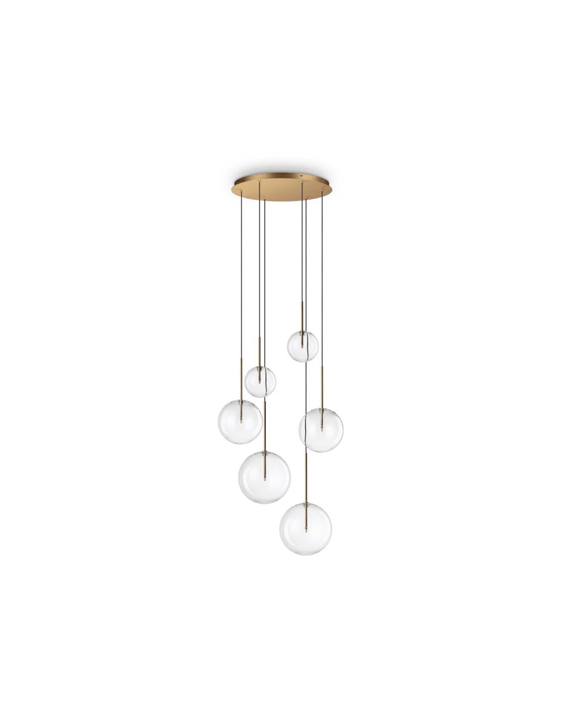 Ideal Lux Equinoxe SP6, lustre à 6 lumières pour le salon