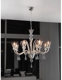 Cangini & Tucci Anastasia 1154.8L lampadari classico per salone diametro 90 cm