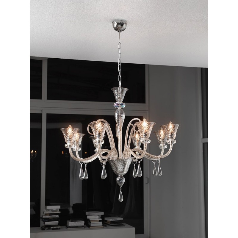 Cangini & Tucci Anastasia 1154.8L lampadari classico per salone diametro 90 cm