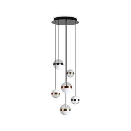 Ideal Lux Galaxy SP6 : lustre en cascade à LED au design moderne