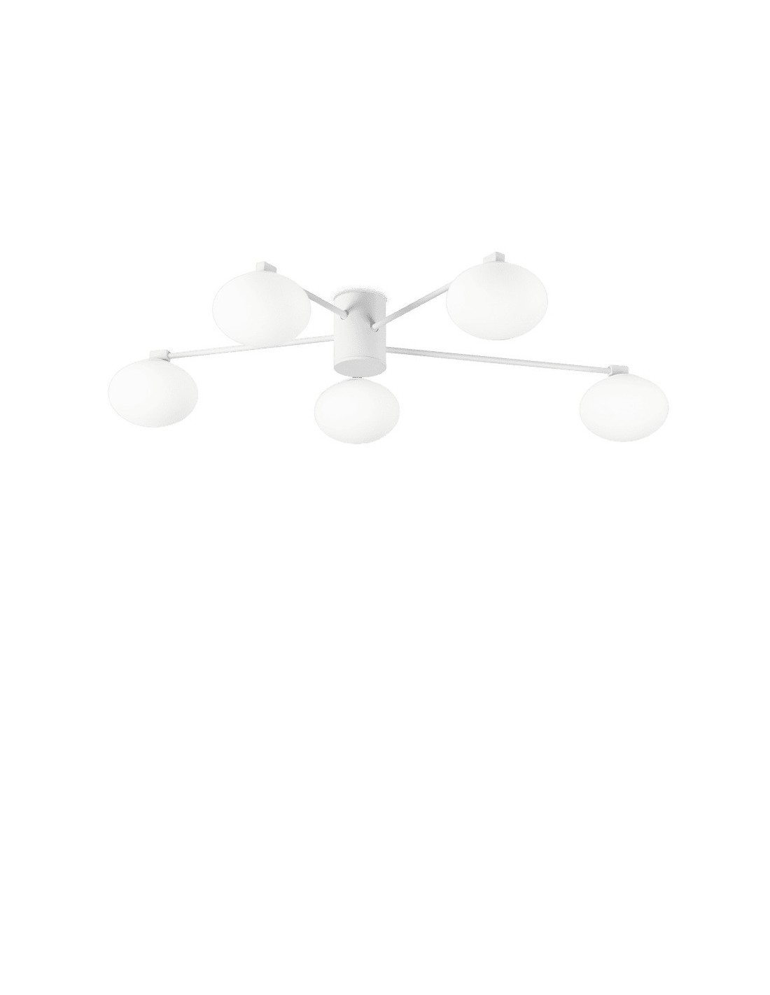 Ideal Lux Hermes PL5 D90 plafoniera in metallo