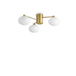 Ideal Lux Hermes PL3 D60 lampada da soffitto G9