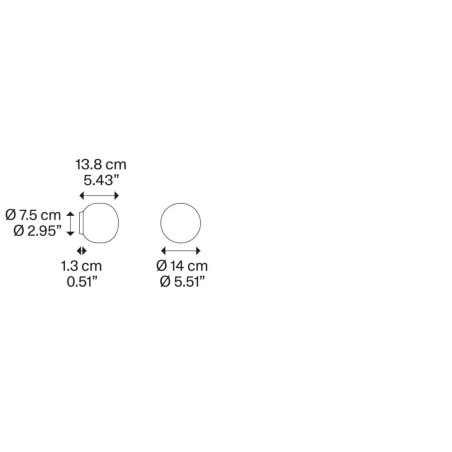 Lodes Volum 14 lampada da parete o soffitto moderna