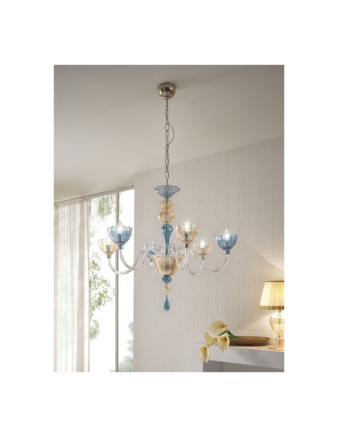 Cangini & Tucci Color 54.6L lampadari da soffitto classici a 6 luci