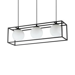 Ideal Lux Lingotto SP3, suspension classique E14 28 W