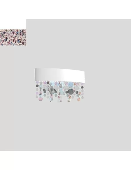 Masiero Olà A1 OV 30 applique Led bianco opaco