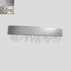 Masiero Olà A2 OV 70 applique led foglia argento