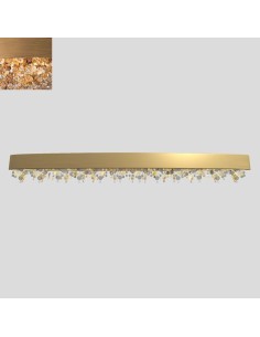 Masiero Olà A6 OV 160 applique led da parete colore brunito