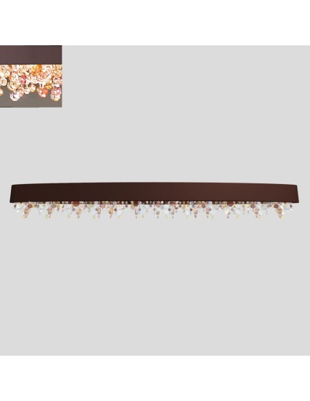 Masiero Olà A6 OV 160 LED bronzo opaco lampadari muro, luci a parete, lampadari e appliques