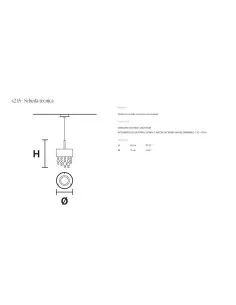 Masiero Olà S2 15 Lampadario moderno