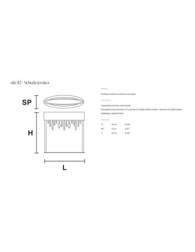 Masiero Olà TL2 lampada da tavolo moderna