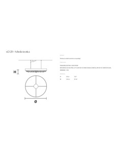 Masiero Olà S12 120 lampada a sospensione 120cm