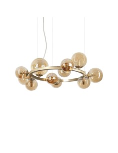 Ideal Lux Perlage SP11 lampadario sospensione per salone-ambra