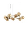 Ideal Lux Perlage SP11 lampadario sospensione per salone-ambra