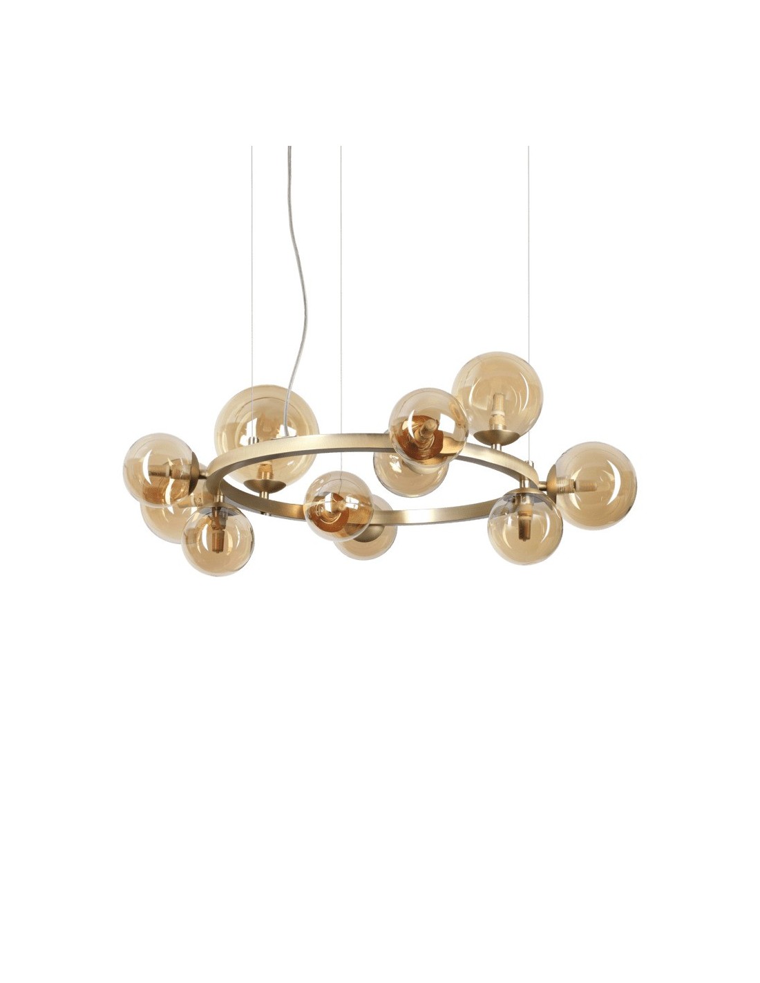 Ideal Lux Perlage SP11 lampadario sospensione per salone-ambra
