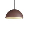 Ideal Lux Folk SP1 D40 : lustre de cuisine classique, diamètre 40 cm, couleur café. Douille E27. 60 W.