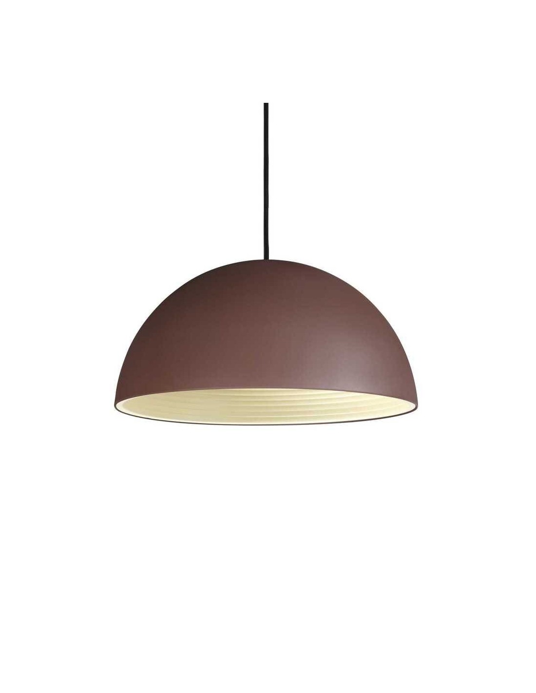 Ideal Lux Folk SP1 D40 : lustre de cuisine classique, diamètre 40 cm, couleur café. Douille E27. 60 W.