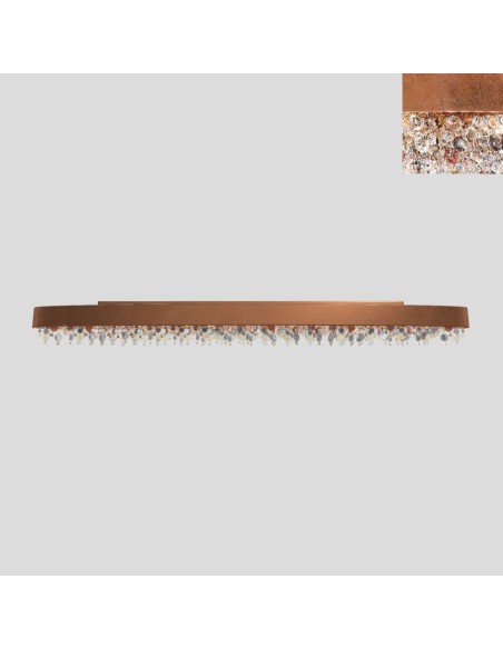 Masiero Olà PL8 OV 210 LED foglia rame