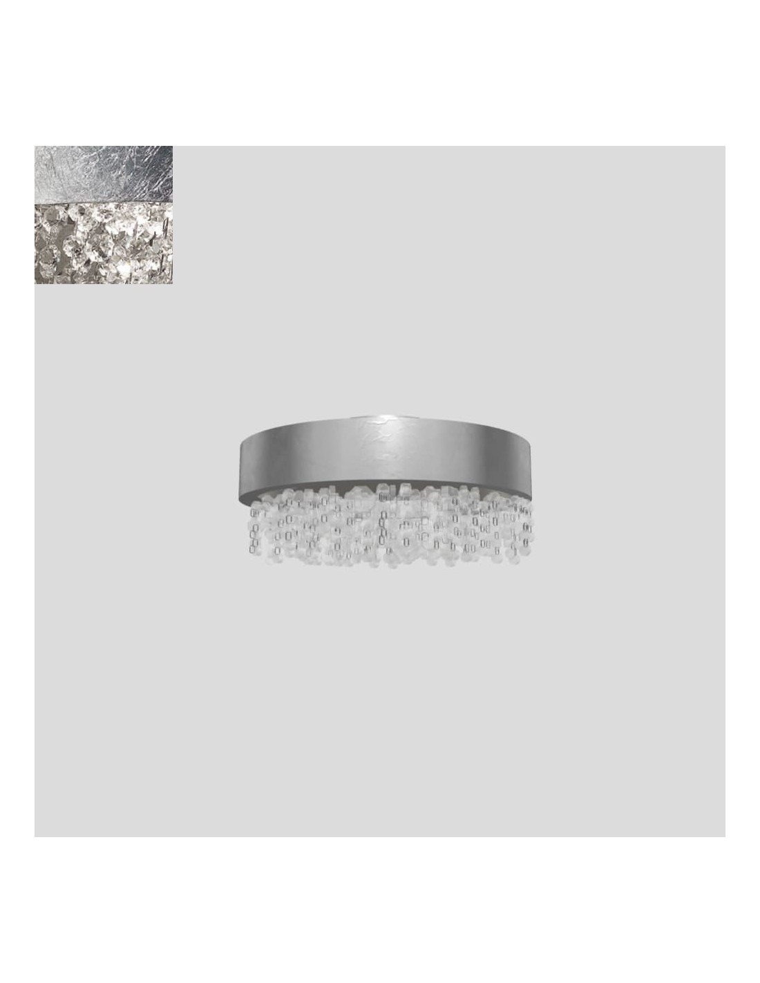 Masiero Olà PL6 40 LED foglia argento