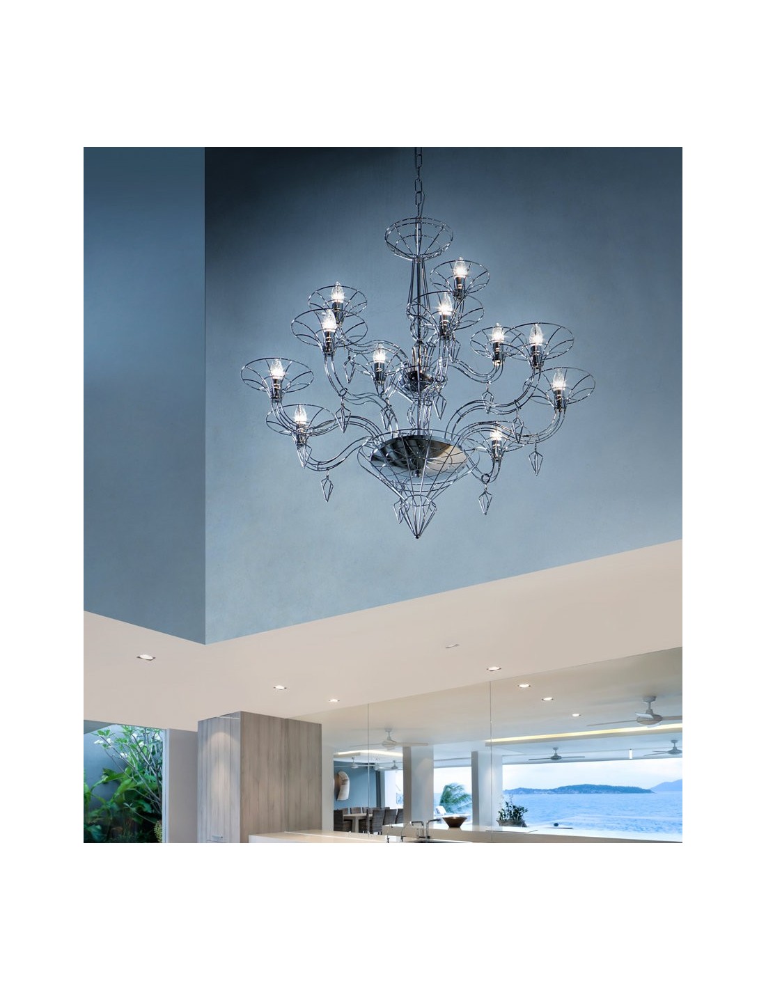 Dedalo 192.112 Metallux lampadario moderno