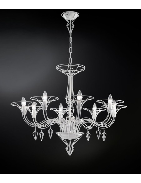 Dedalo 192.188 Metallux lampadario moderno 8 luci