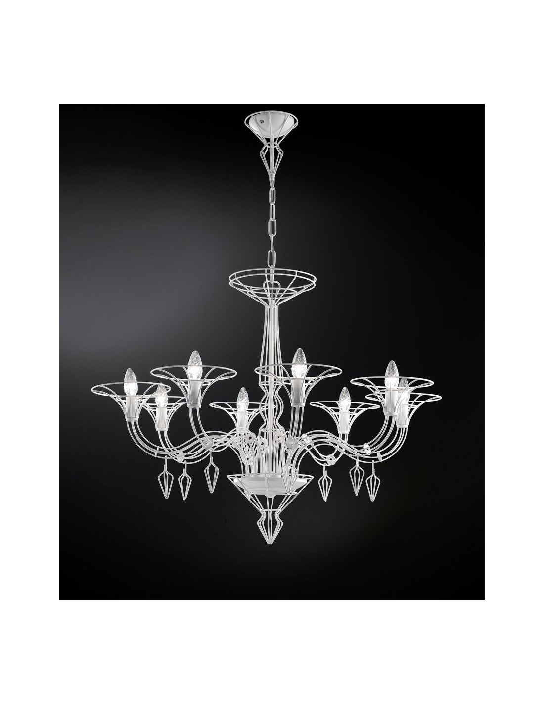 Dedalo 192.188 Metallux lampadario moderno 8 luci