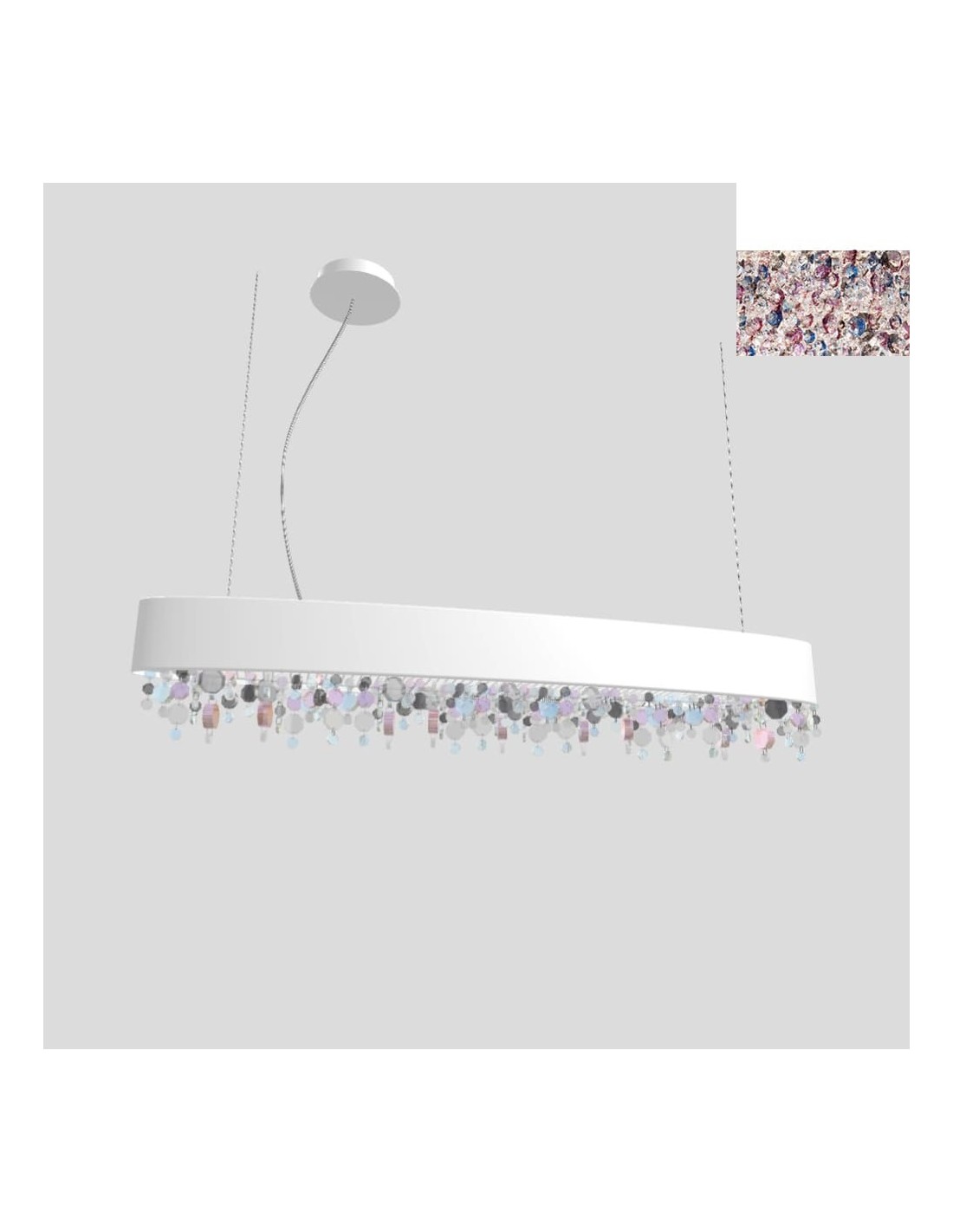 Masiero Olà S4 OV 100 LED bianco opaco
