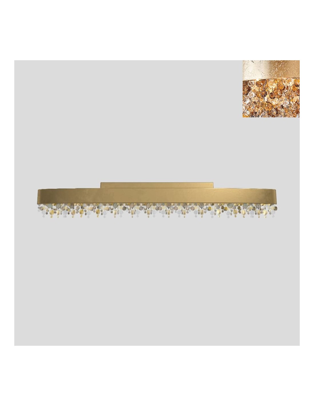 Masiero Olà PL6 OV 160 LED foglia oro