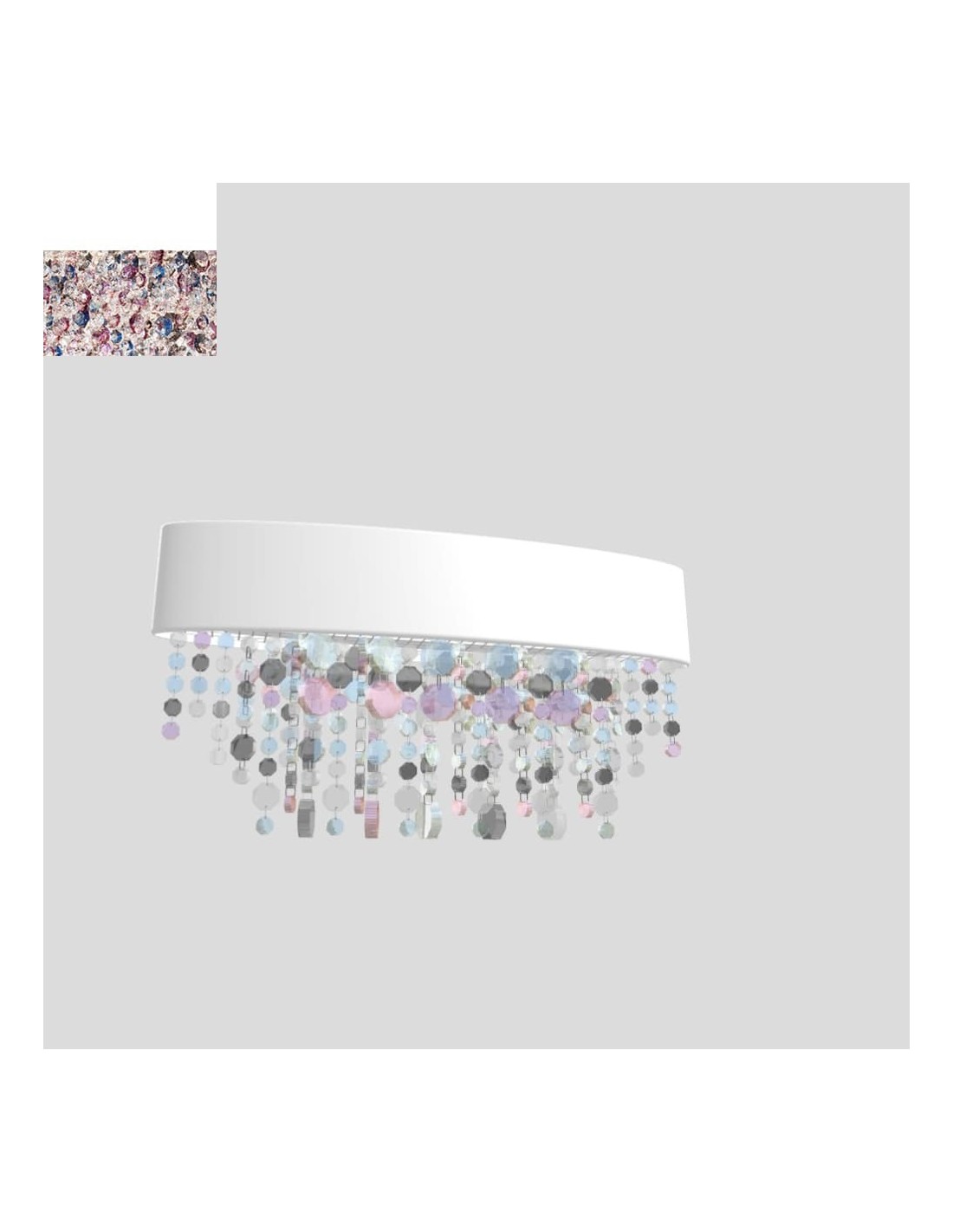 Masiero Olà A2 OV 50 LED bianco opaco