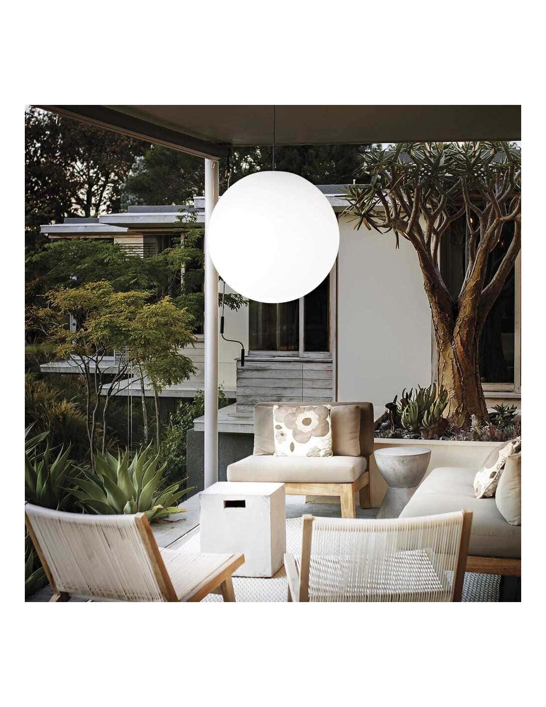 Ideal Lux Sole SP1 D30 illuminazione per esterni in materiale plastico opale E27 60W