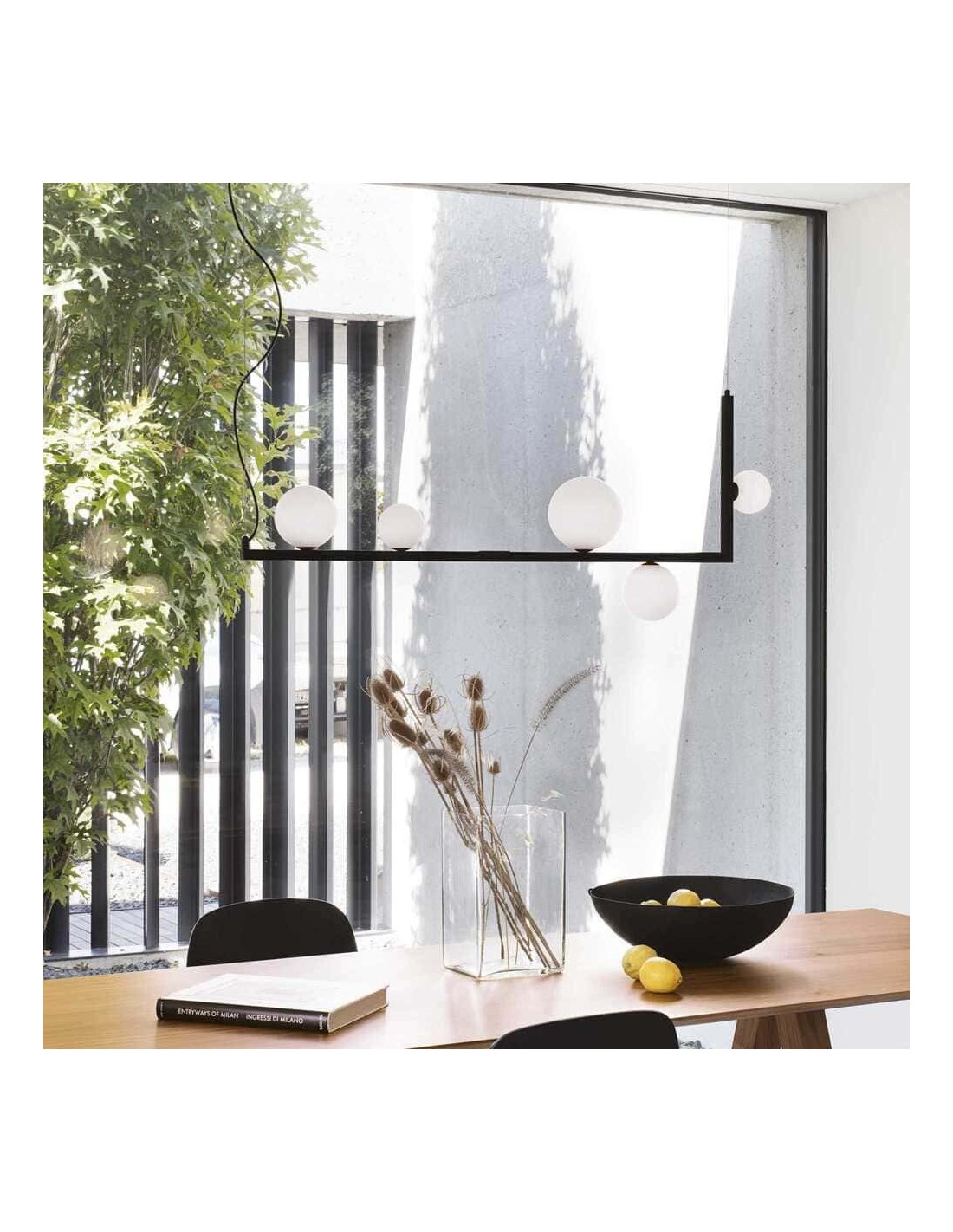 Ideal Lux Birds SP5, suspension à 5 lampes