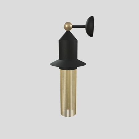 Masiero Nappe APP N2 applique led di design total black