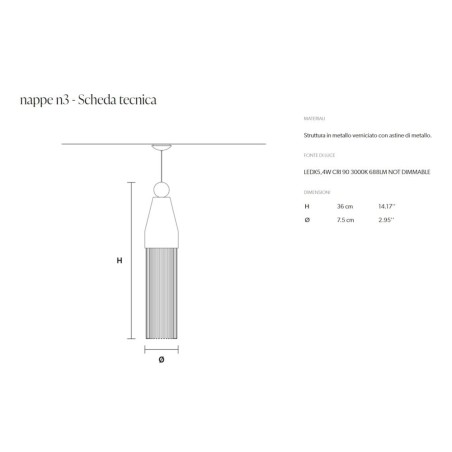 Masiero Nappe N3 dimensioni