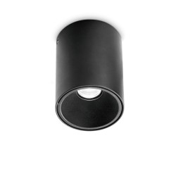 Ideal Lux Nitro 25 W, spot LED rond de plafond, noir