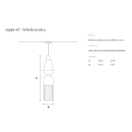 Masiero Nappe N7 dimensioni