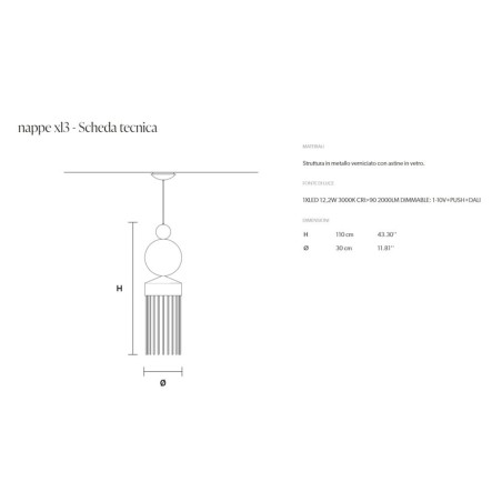 Masiero Nappe XL3 dimensioni