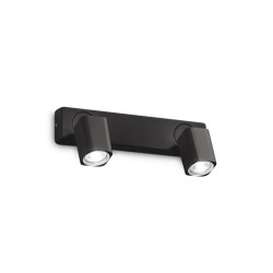 Ideal Lux Rudy AP2 Square : applique murale et plafonnier avec spots orientables