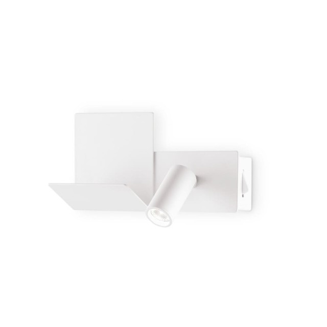 Applique Ideal Lux Komodo-2 AP pour chambre d'enfant avec port USB intégré, couleur blanche