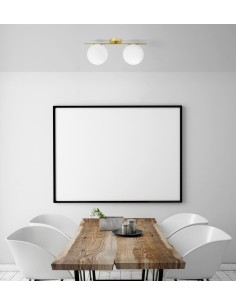 Miloox Jugen soffitto 2 luci ambientata