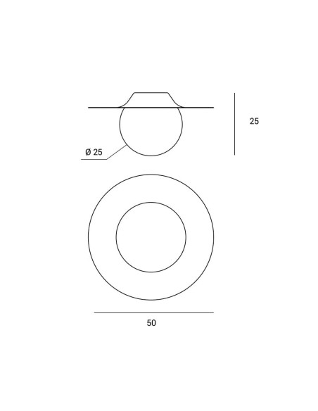 Miloox Hat parete/soffitto grande dimensioni