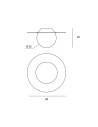 Miloox Hat parete/soffitto grande dimensioni